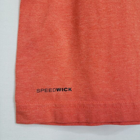 Reebok Men's Tank Top Size Small Speedwick Orange Gray Trim - Picture 7 of 9
